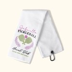 Personalizada Super Absorbente Pickleball Theme Name Waffle Sport Towel Toalla de Té con Clip Regalo de Cumpleaños para los amantes del Pickleball