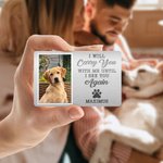 Personalized  I Will Carry You With Me Until I See You Again Dog Cat Photo Wallet Card with Name Birthday Sympathy Gift for Pet Lover