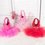 Sac Fourre-tout de Tutu Personnalisé avec Nom Cadeau d'Anniversaire pour les Amoureux de la Danse Classique Ballerine