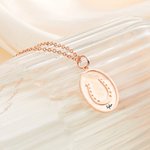 Gepersonaliseerde hoefijzer ovale hanger ketting met gegraveerde naam Lucky Charm sieraden verjaardag verjaardagscadeau voor vrouw meisje paard liefhe