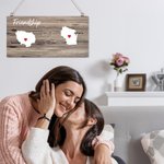 Personalised State to State Map Wooden Wall Decor with Names Graduation Friendship Long Distance Gift for Family Friend