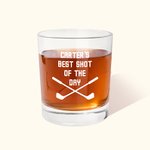 Personalised Golf 10oz Whisky Glasses with Engraved Text Birthday Father's Day Gift for Man Golf Lover