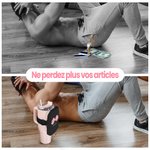 Sac à Bouteille Personnalisé avec Nom Pochette à Motif Nœud Papillon pour Bouteille Gobelet Boucle Réglable Cadeau pour Amateur de Sport