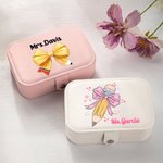 Personalised Large Capacity Pencil Bow-knot Jewellery Box with Name Graduation Teacher's Day Gratitude Gift for Teacher