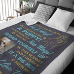 Personalized Multicolour Dog Cat Photo Soft Blanket with Name Date Memorial Sympathy Gift for Pet Lovers