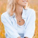 Pendentif Photo Projection Personnalisée avec Je t'aime en 100 Langues Collier Forme de Cœur Cadeau Anniversaire Fête