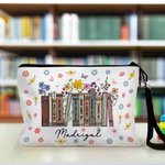 Personalised Spring Wildflowers Book Design Pencil Case with Book Title and Name Back to School Appreciation Gift for Teacher Reading Lover