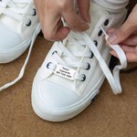 Etiquette de Chaussure Personnalisée avec Texte Gravé en Acier Inoxydable Cadeau d'Anniversaire pour les Coureurs Cyclistes