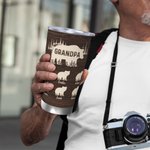Personalized Papa Bear Legend 20oz Tumbler with Name and 1-12 Kid Bears Father's Day Birthday Gift for Him