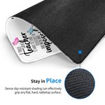 Personalised Fun Cartoon Pencil Apple Teach Love Inspire Non-slip Mouse Pad with Name Appreciation Back to School Gift for Teacher