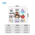 Personalised Fun Cartoon Pencil Apple Teach Love Inspire Non-slip Mouse Pad with Name Appreciation Back to School Gift for Teacher