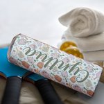 Vaso Personalizado Floral Retro Pickleball Peak Racket 20oz Name Skinny Tumbler con Tapa Pajita y Cepillo Limpiador Regalo de Cumpleaños para Amante del Pickleball