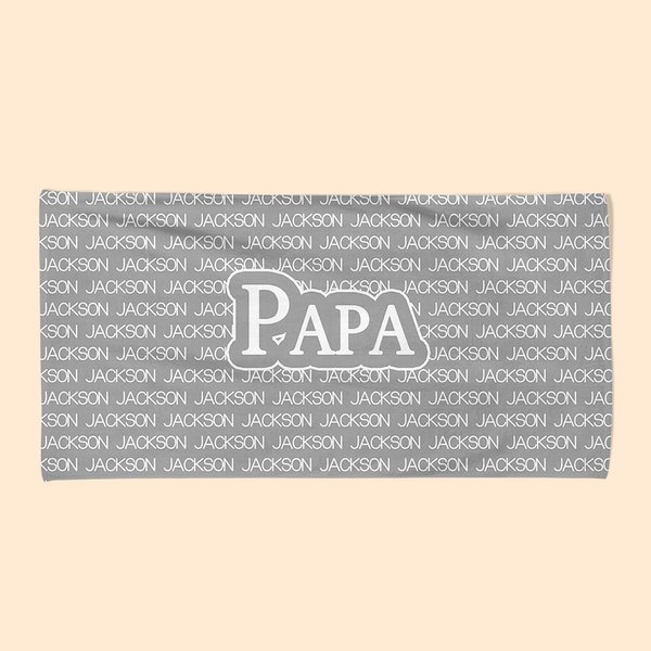 Personalisiertes Schnell-Trocknen Strandtuch mit Namen Badetuch Sommer Accessoire Geburtstag Geschenk für Familie