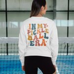 Personalised Pickleball Paddles In My Pickleball Era Crewneck T-Shirt Sweatshirt with Name Ball Game Birthday Gift for Pickleball Lover