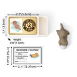 Boîte d'allumettes Mini Otter avec carte d'identité Décoration de bureau Romantisme Soutien émotionnel Cadeau d'anniversaire pour l'amoureux de la loutre
