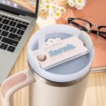 Acrílico personalizado Daisy Tumbler Nombre Etiqueta Tapa para 30oz o 40oz Stanley Tumbler Cumpleaños Regalo para Ella
