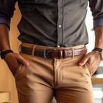 Cintura in pelle personalizzata con testo inciso Regalo per la festa del papà e l'anniversario per gli uomini