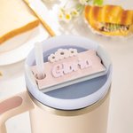 Acrílico personalizado Daisy Tumbler Nombre Etiqueta Tapa para 30oz o 40oz Stanley Tumbler Cumpleaños Regalo para Ella