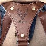 Personalisierter Einstellbarer Y-Form Träger Rindsleder mit Namen Gravur Klassischer Hosenträger Geschenk für Herren zum Geburtstag Vatertag Hochzeit