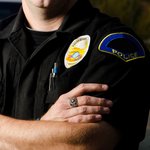 Personlig polissignetring i mästerskapsstil med ädelsten och graverad text Graduation Appreciation Gift for Police Officer