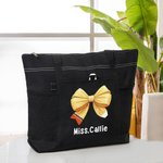Bolsa de gran capacidad personalizada con lazo y nombre Día del Profesor Regalo de agradecimiento para un profesor