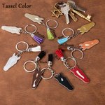 Portachiavi personalizzato con silhouette e marcatura facciale del cavallo con testo e nappina regalo ideale per amanti dei cavalli ed equestri