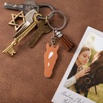 Portachiavi personalizzato con silhouette e marcatura facciale del cavallo con testo e nappina regalo ideale per amanti dei cavalli ed equestri