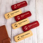 Set de Stylos Personnalisé avec Gravure sur Coffret et Stylo Logo Juridique Cadeau Remises des Diplômes Anniversaire pour Étudient en Droit Avocat