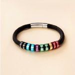 Gepersonaliseerde medische noodsituatie alarm ID armband met gegraveerde tekst & 1-10 ringen Emergency Survival Gift voor mannen vrouwen