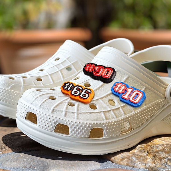 Personalisierte 3D Spieler Nummer Clog Charm Schuh Zubehör Geburtstag Geschenk für Sportliebhaber