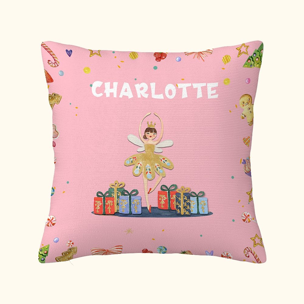 Personalizada Ballet Chica Ratón Príncipe Cascanueces Funda Almohada Regalo de Navidad Decoración del Hogar para la Familia Amigo 1