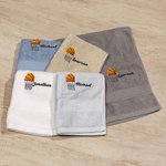 Toalla de gimnasio de algodón bordada con el tema del baloncesto personalizada y superabsorbente con el nombre Regalo de cumpleaños deportivo para los