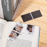 Gepersonaliseerde Polaroid stijl vouwen magnetische foto bladwijzer Clips met tekst Verjaardag terug naar school Gift voor boek minnaars