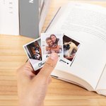 Gepersonaliseerde Polaroid stijl vouwen magnetische foto bladwijzer Clips met tekst Verjaardag terug naar school Gift voor boek minnaars