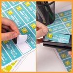 Personalisierte niedlichen Regenbogen Buntstift wasserdicht Lehrer Schule Bibliothek Etiketten Briefpapier mit Namen und Klasse Lehrertag Geburtstag Geschenk für Lehrer