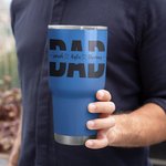 Personalized Dad Papa 30oz Tumbler Insulated Coffee Mug with 1-8 Names Father's Day Birthday Thank You Gift for Him