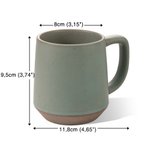 Personalisierter Retro Becher mit Geburtsblume und Namen Handgefertigte Steingut Tasse 350ml Hausdeko Geburtstag Geschenk