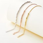 Bracelet Minimaliste Personnalisé avec Message Secret en Morse Cadeau d'Amitié à Longue Distance pour les Femmes