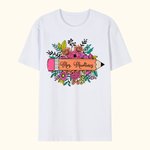 Gepersonaliseerd Bloempotlood T-Shirt Sweatshirt met Naam Lerarendag Waardering Terug naar School Cadeau voor Leraar