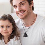 Collana personalizzata di famiglia con orsetti, cuore d'amore e nomi incisi Festa della mamma Regalo per la festa del papà per i genitori e i nonni