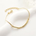 Bracelet Minimaliste Personnalisé avec Message Secret en Morse Cadeau d'Amitié à Longue Distance pour les Femmes