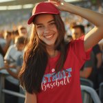 Maglietta personalizzata a tema baseball 100% cotone per bambini adulti con nome e numero Regalo di compleanno per gli amanti del baseball