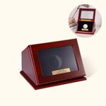Personalized Golf Ball Wooden Display Case with Engraved Plaque Birthday Anniversary Father's Day Gift for Golf Lover
