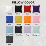 Personalized Multicolor Baseball Sports Theme Throw Pillow Cover with Name and Number Birthday Team Gift for Baseball Players Fans