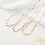 Personalized Dainty Morse Code Hidden Message Necklace Friendship Jewellery Birthday Wedding Gift for Women Girls
