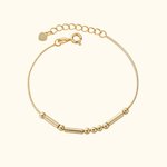 Bracelet Minimaliste Personnalisé avec Message Secret en Morse Cadeau d'Amitié à Longue Distance pour les Femmes