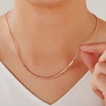 Personalized Dainty Morse Code Hidden Message Necklace Friendship Jewellery Birthday Wedding Gift for Women Girls