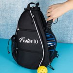 Mochila deportiva personalizada de gran capacidad Pickleball ajustable con nombre Regalo de cumpleaños de vuelta al cole para un amante del deporte