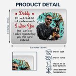 Personalized Daddy I Love You Pet Photo Wallet Card with Title Memorial Father's Day Gift for Dog Dad Cat Dad Pet Lover