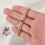 Personlig fotoprojeksjonsboks kjede halskjede Curb Link armbånd Bursdag Valentinsdag gave til menn